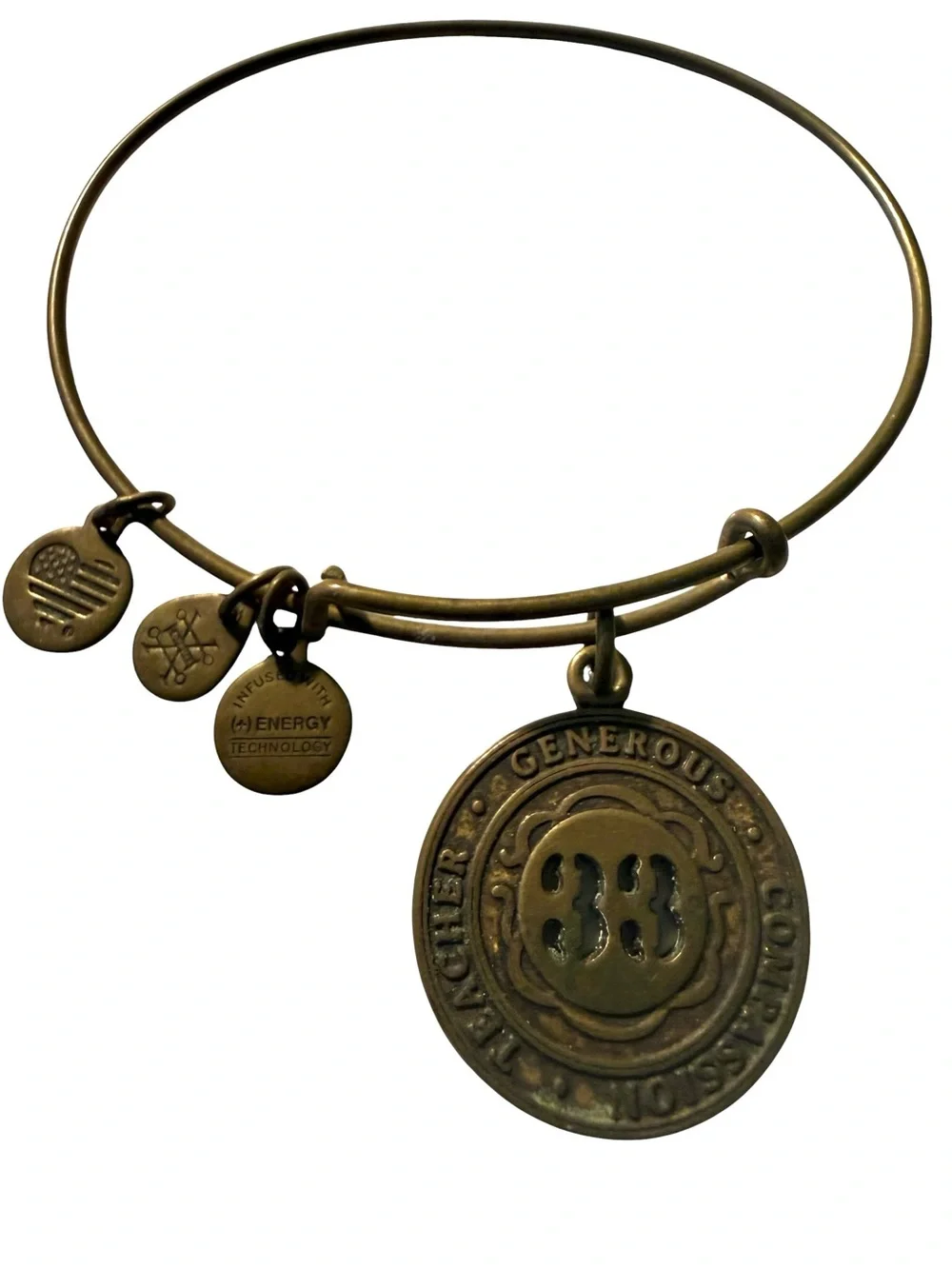 Alex and Ani 33 Teacher Generous Compassion Charm Bracelet